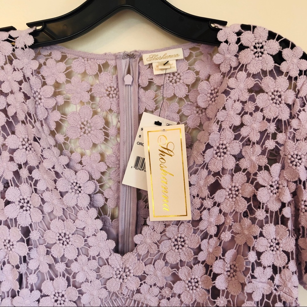 NWT Shoshanna Orchid Lace Paulina Dress - Picture 4 of 8